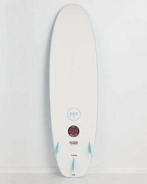 6’6 MF Beastie Funboard - Midlength Foam board - Sky Blue